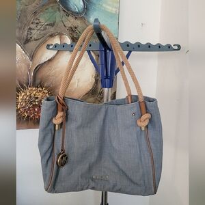 MICHAEL Michael Kors Isla large Washed Denim Grab bag